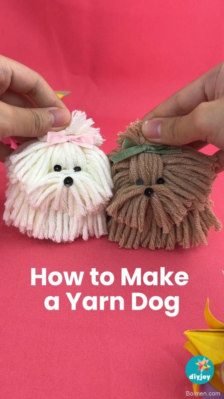 yarn dog craft