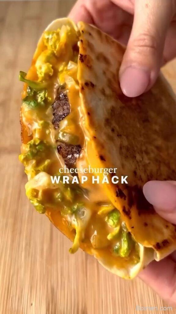 cheeseburger wrap recipe