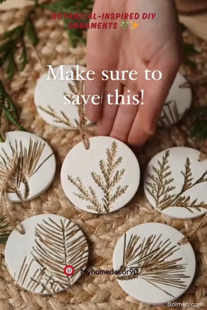 botanical diy ornaments