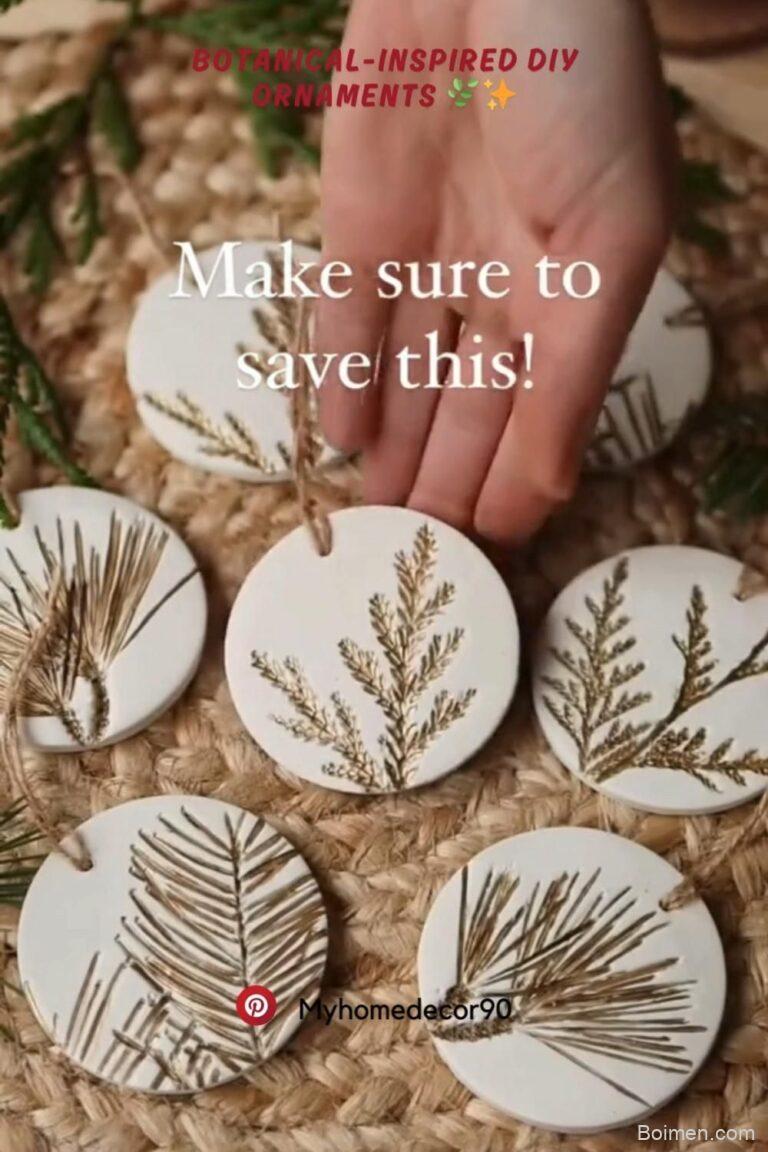 botanical diy ornaments