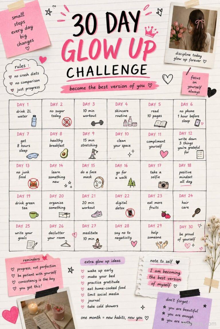 30 days glow up challenge