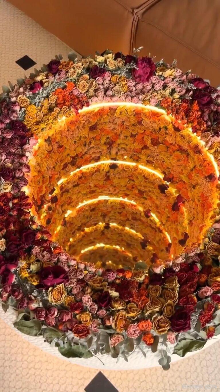 dry flower coffee table decor