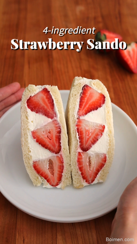 4 ingredient strawberry sando