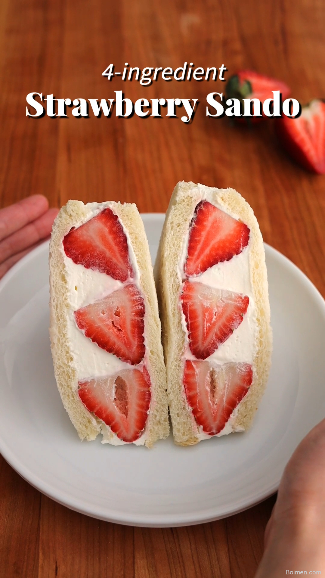 4-ingredient Strawberry Sando