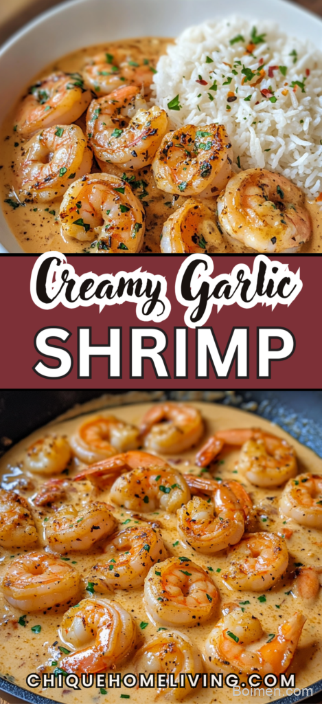 easy creamy garlic shrimp