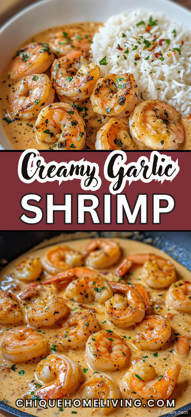 easy creamy garlic shrimp