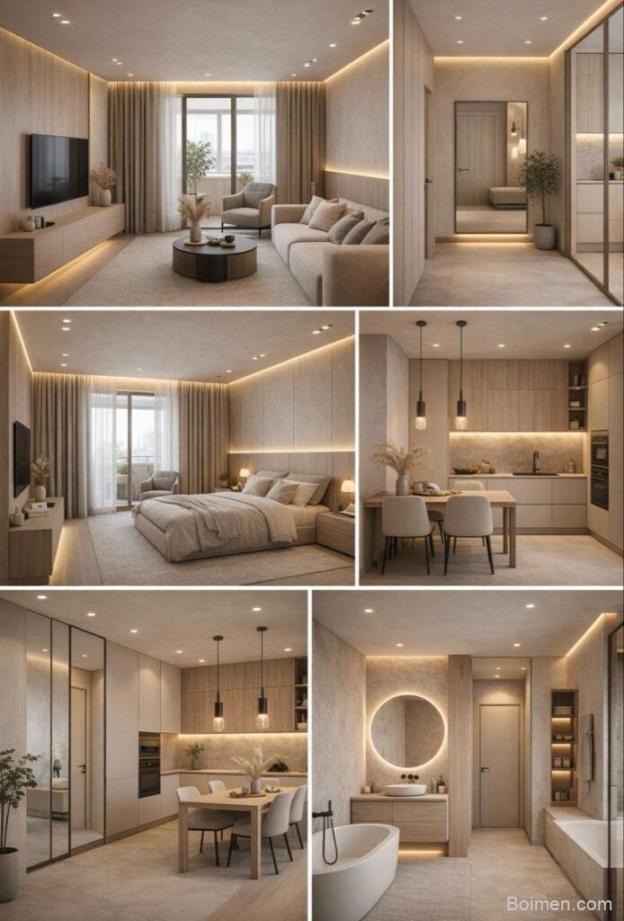 warm style apartment