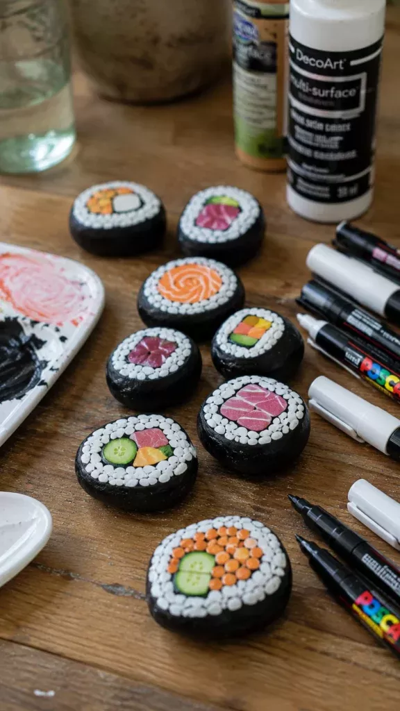 rock painting food ideas