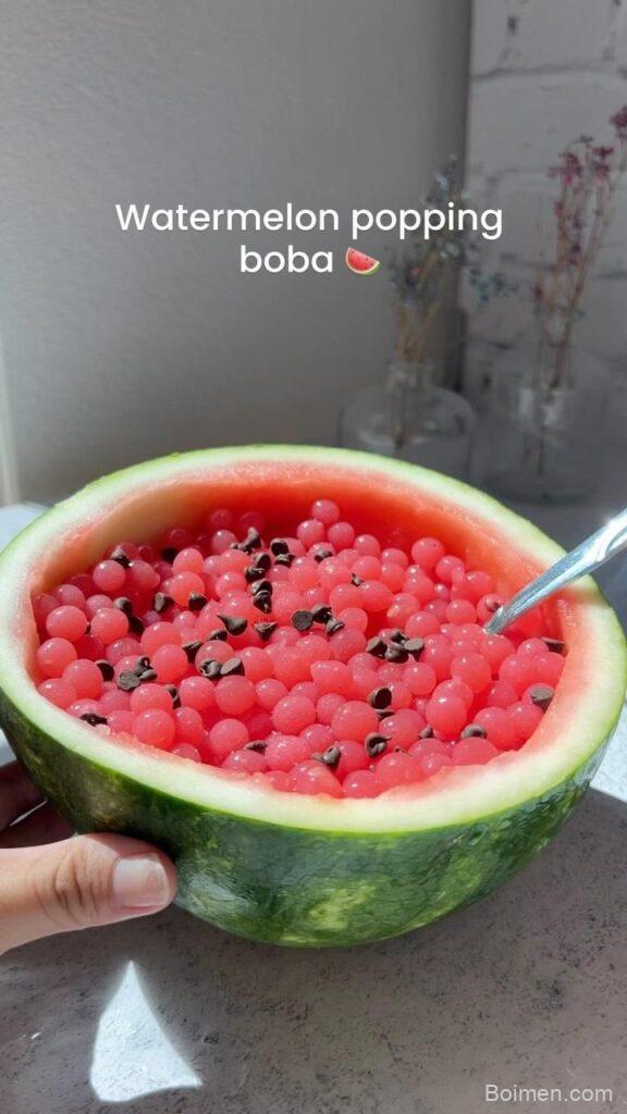 watermelon popping boba recipe