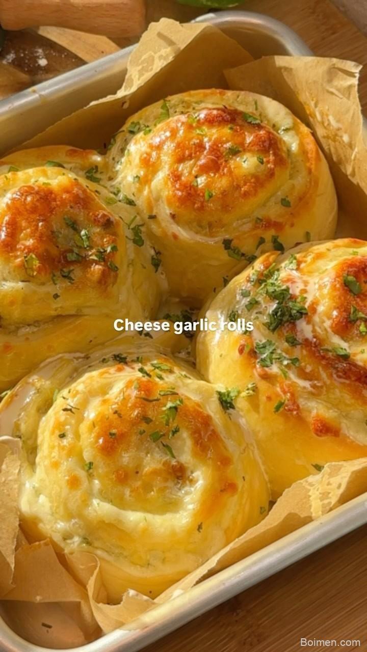 cheesy garlic rolls recipe