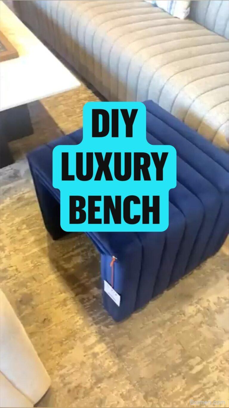 diy luxury bench