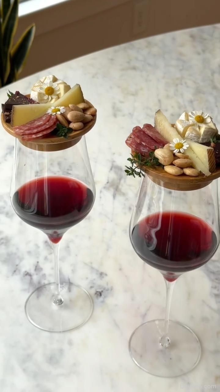 wine glass charcuterie topper bulk