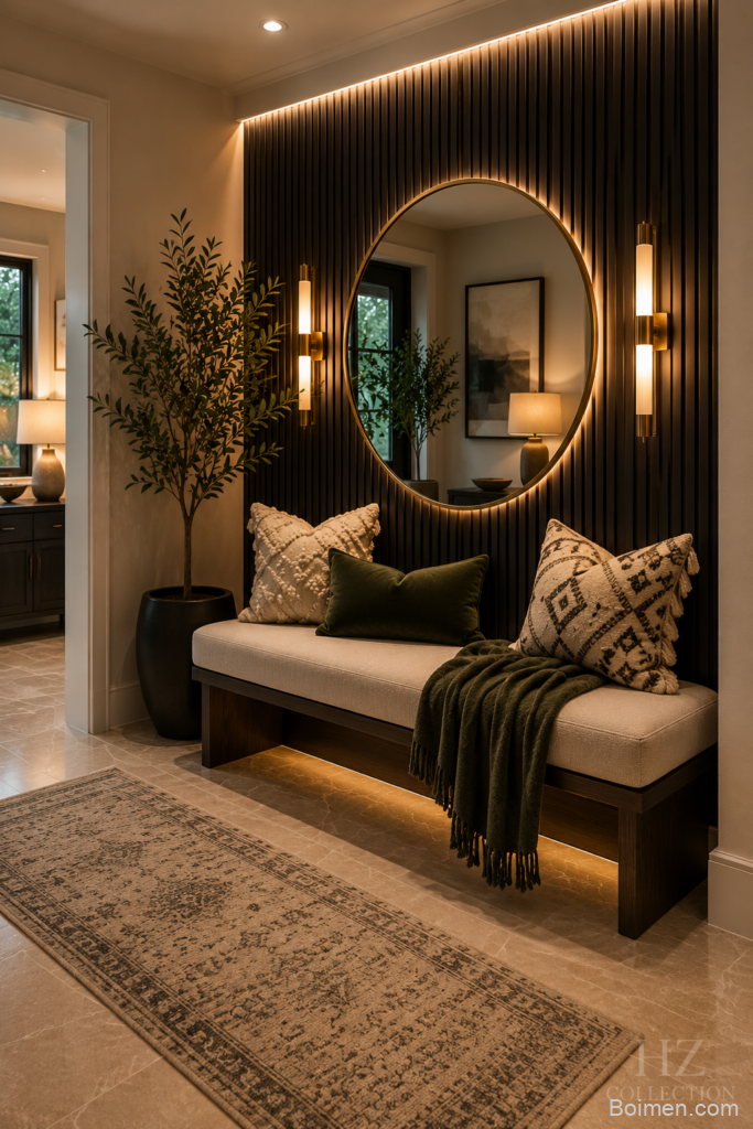 luxury entryway bench