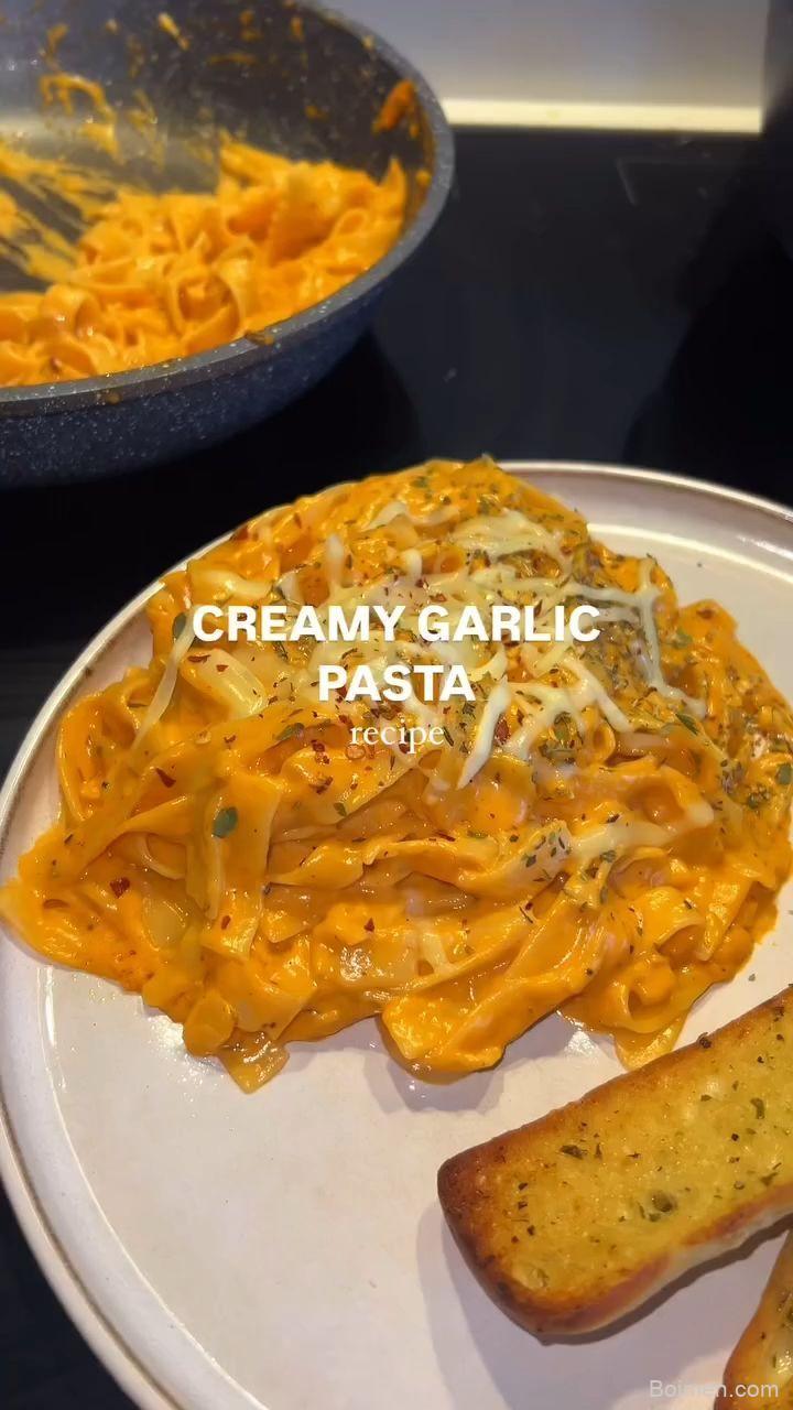 creamy garlic pasta recipe