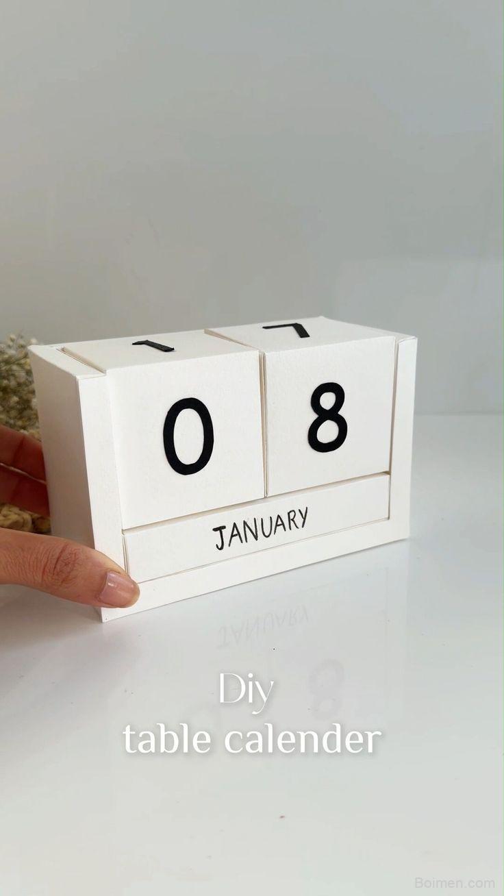 diy table calendar 2026