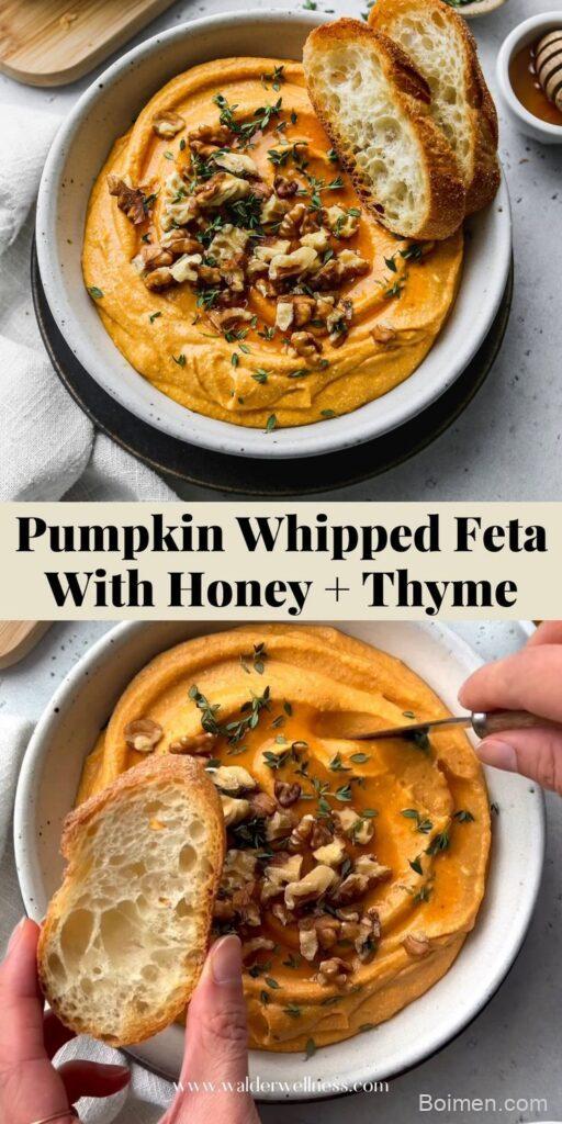 pumpkin whipped feta dip