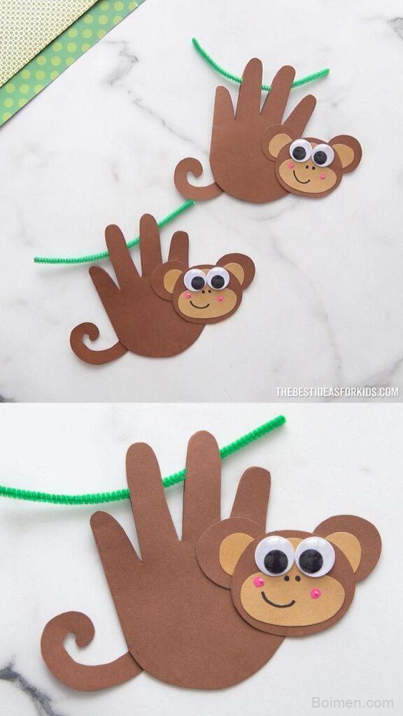 monkey handprint