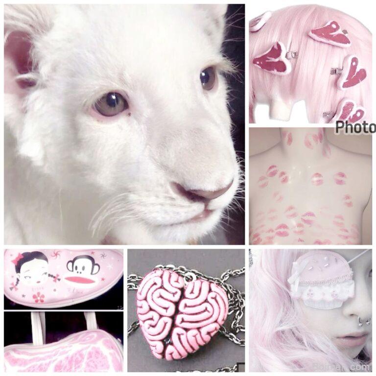 albino lioness halloween moodboard f2u