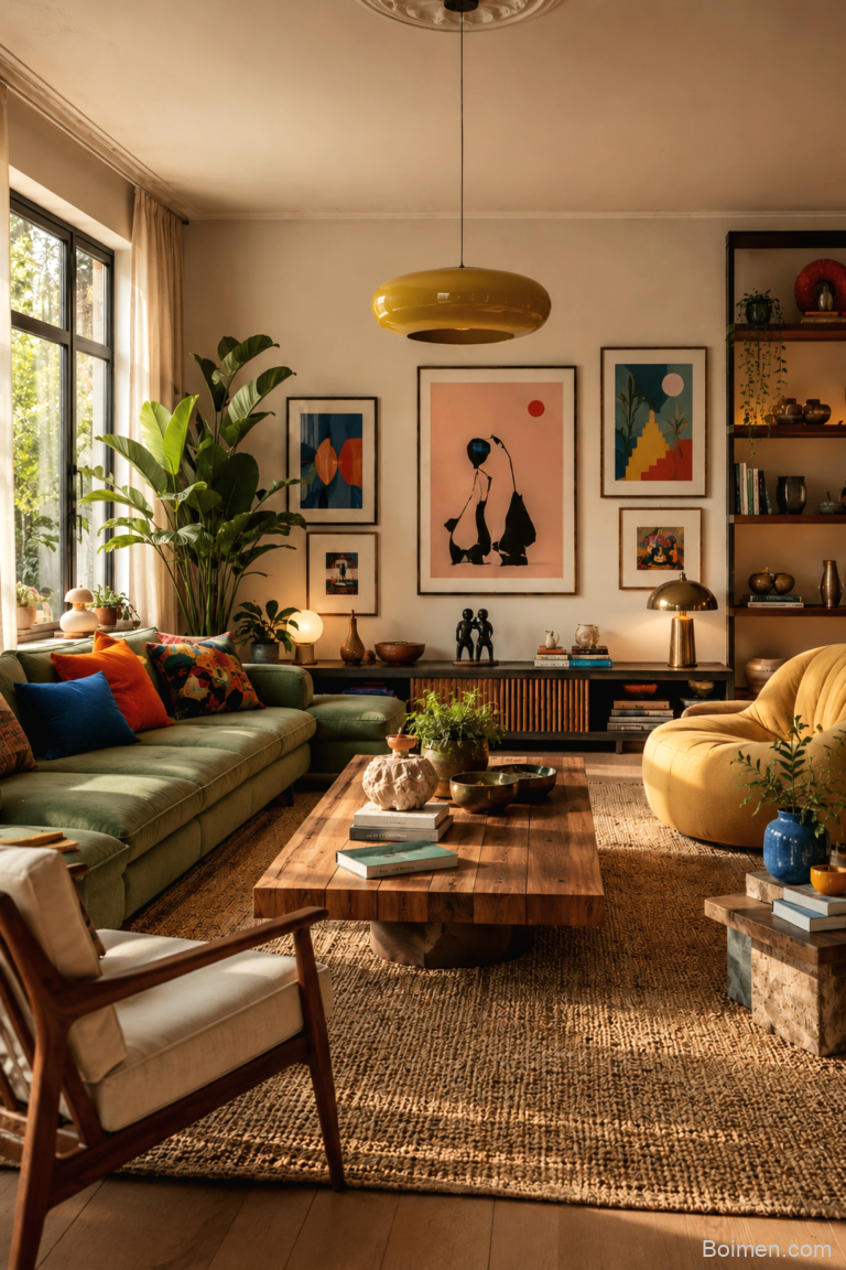 warm organic living room