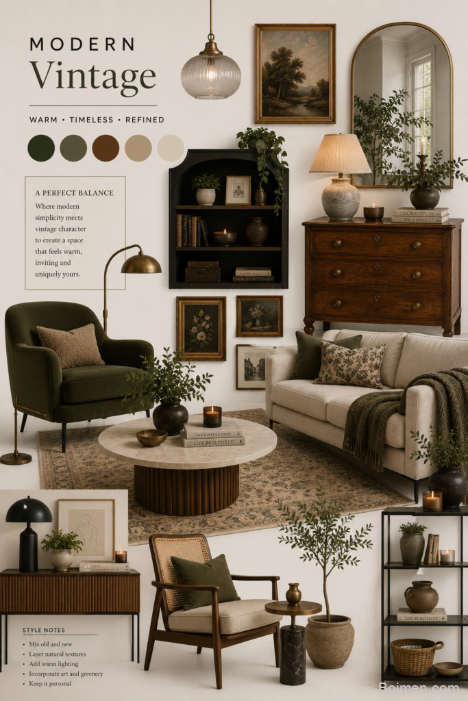 modern vintage home decor