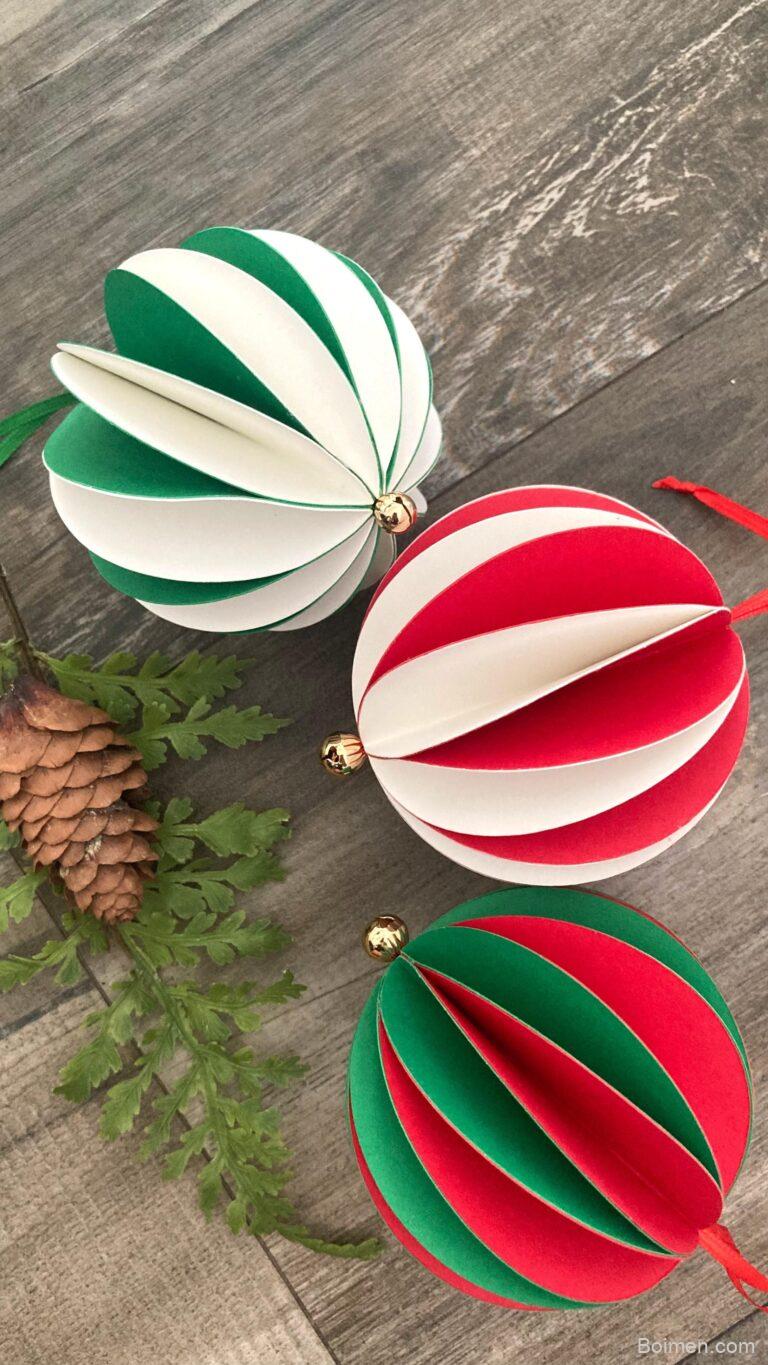 two-tone honeycomb ball ornament