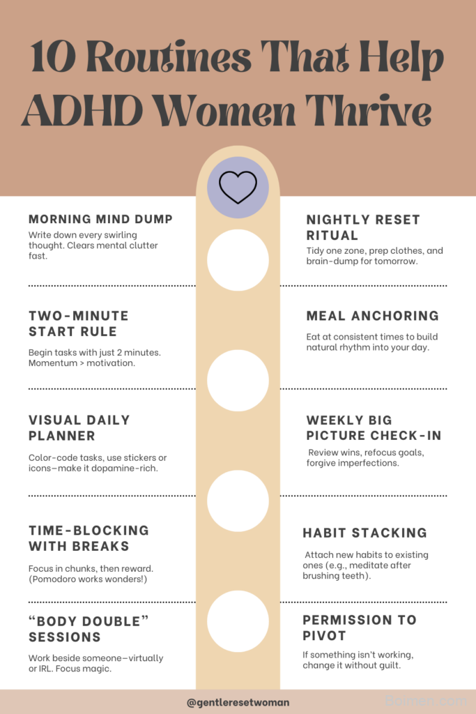 adhd routines for women