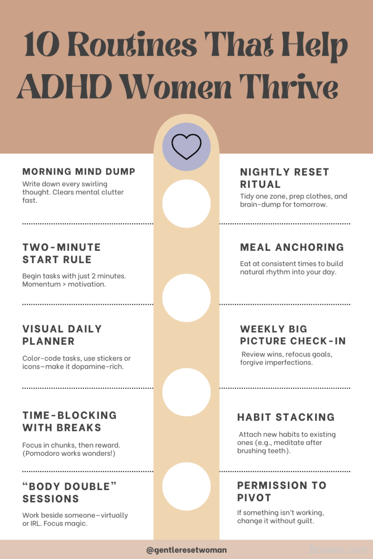 adhd routines for women