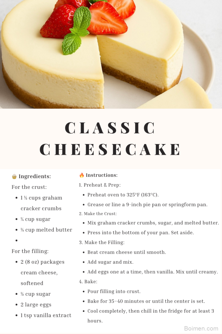 easy classic cheesecake recipe