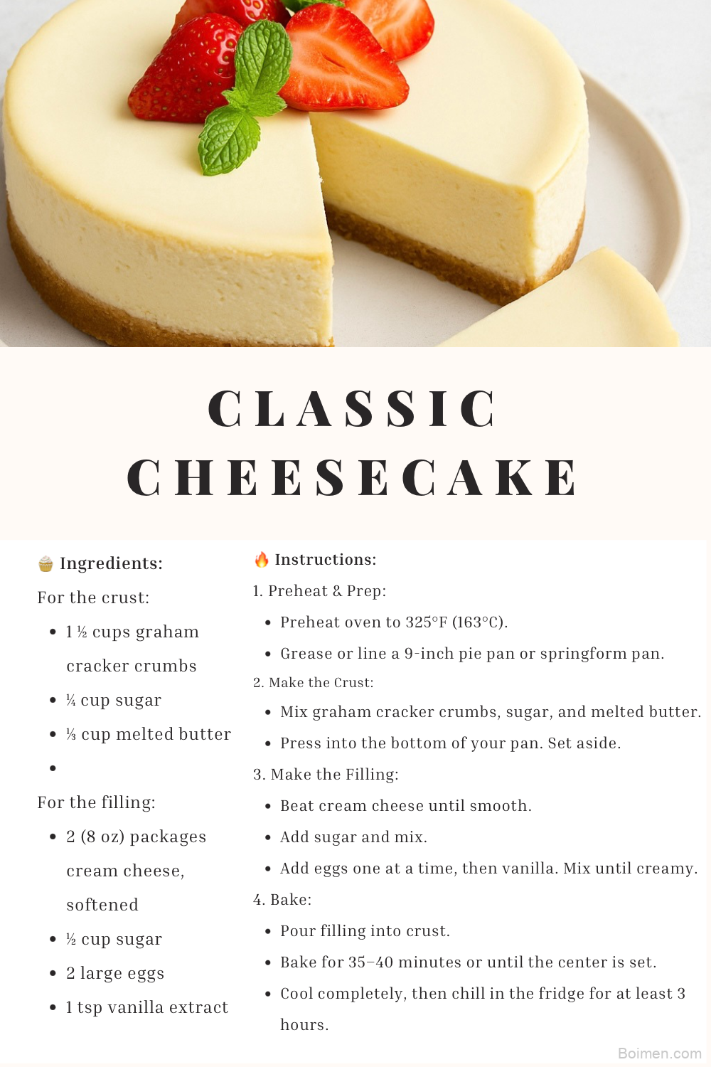 Easy Classic Cheesecake Recipe – Creamy, Rich & Perfect for Beginners