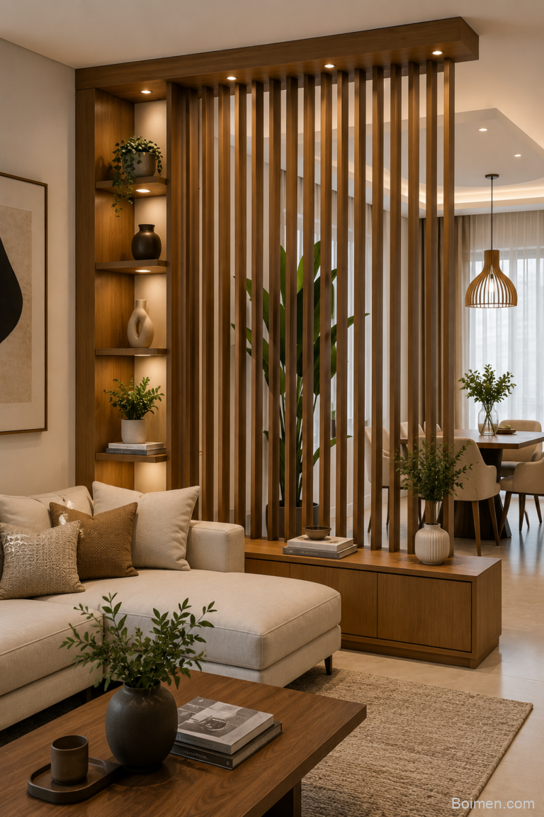 wooden divider ideas