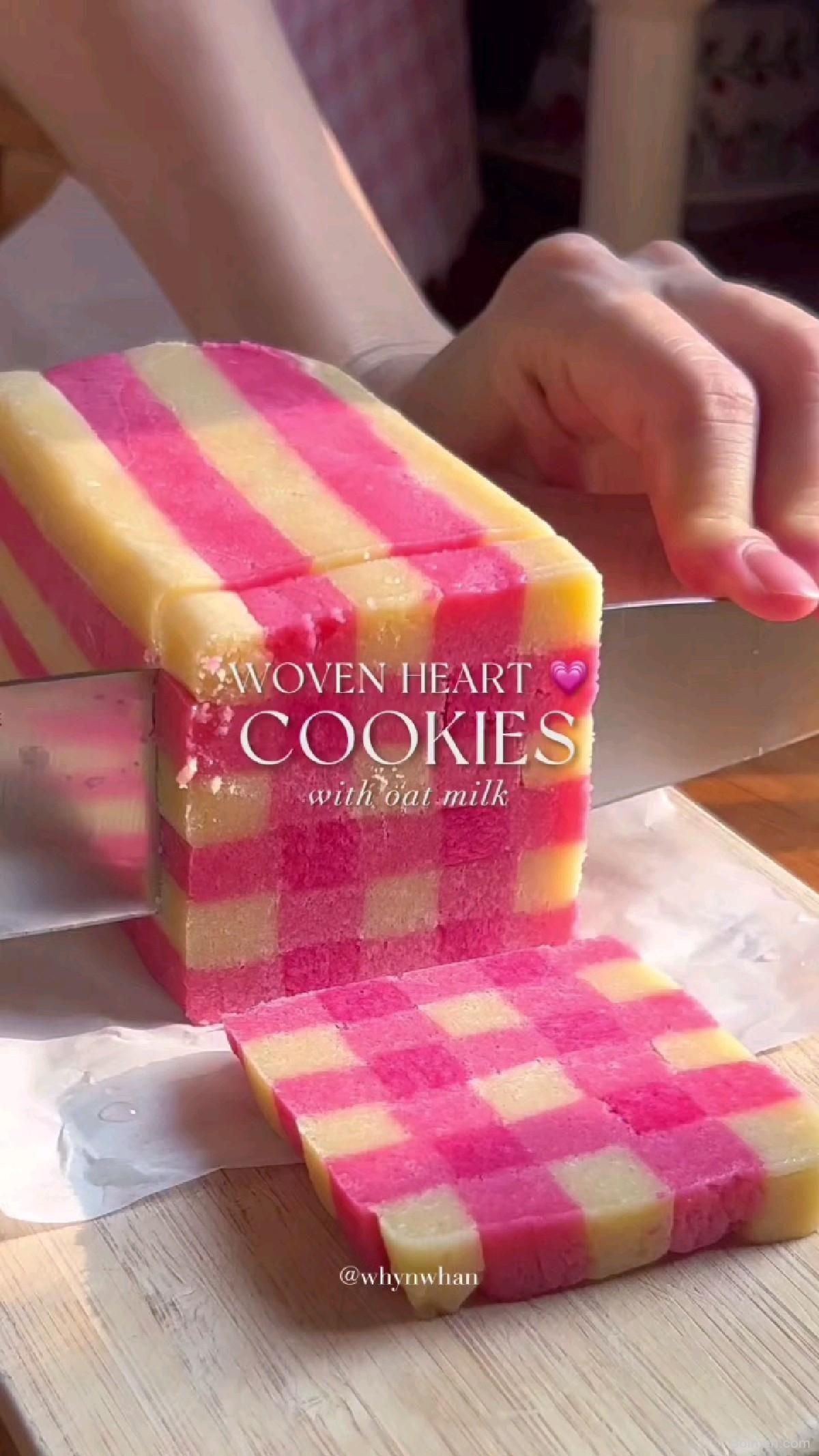 𑣲 Woven Heart Cookies ۶ৎ