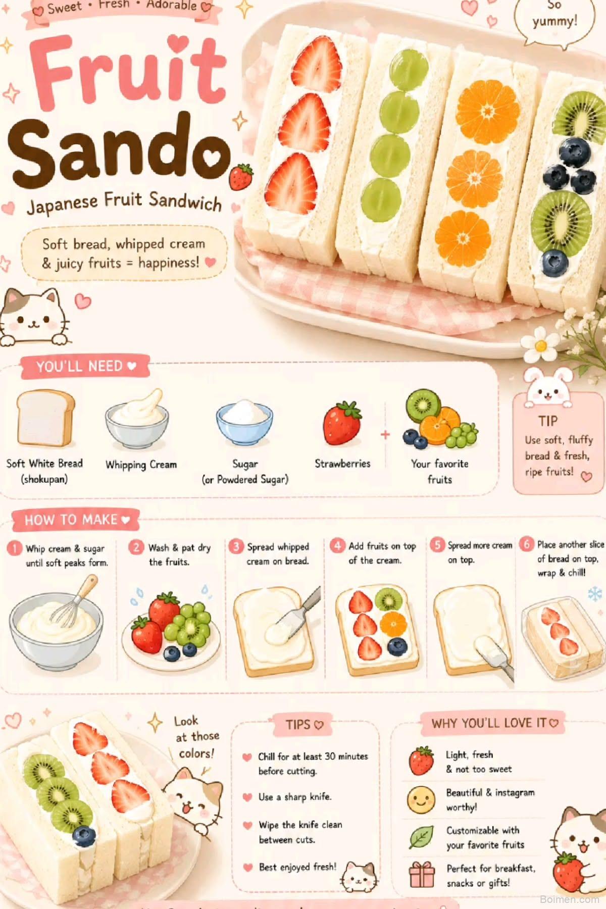 Tasty Fruit Sandwich
