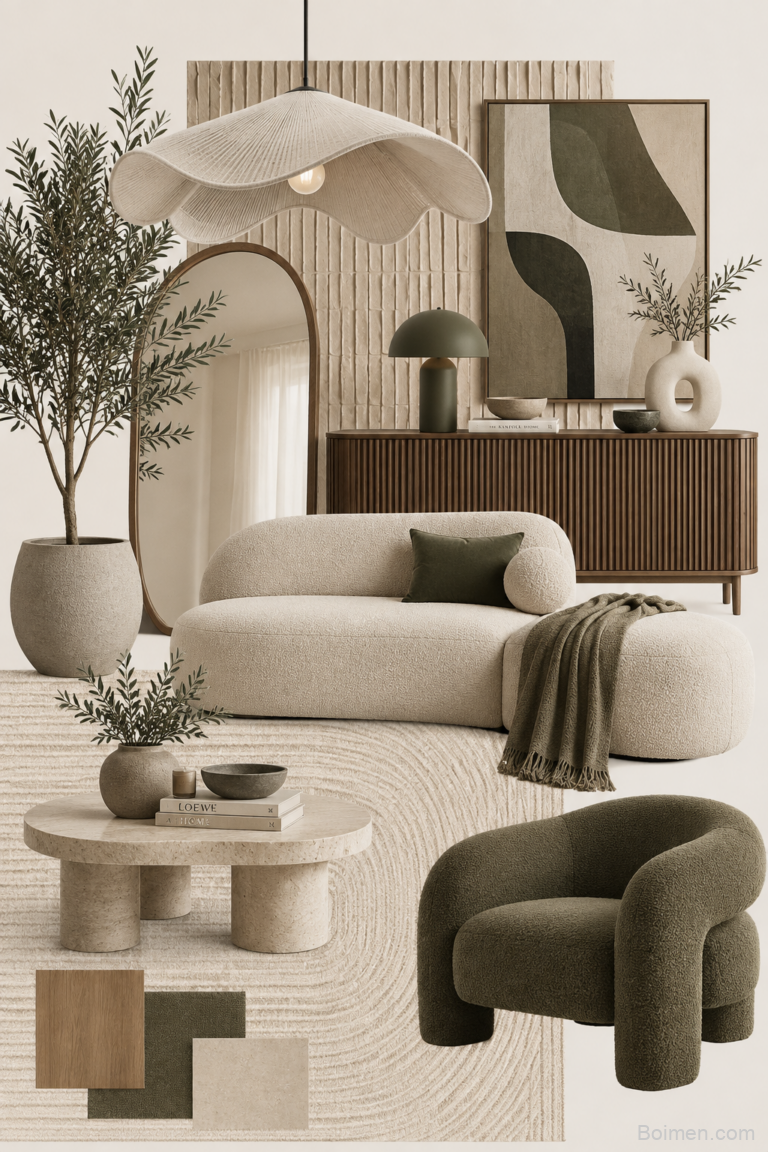 organic modern living room