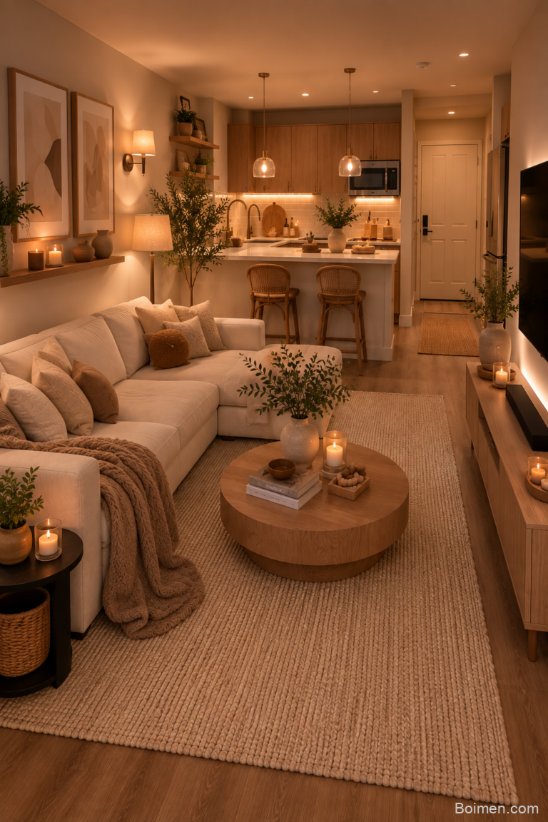 cozy apartment living room