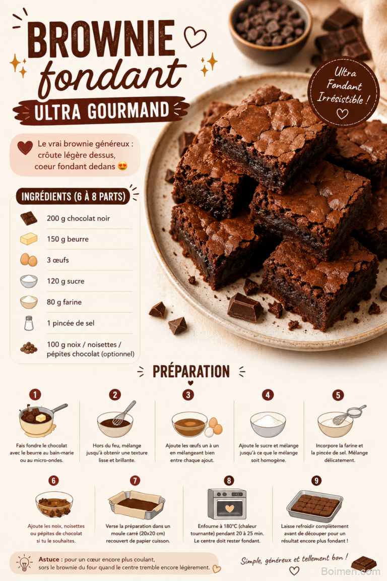 brownie ultra fondant recette facile