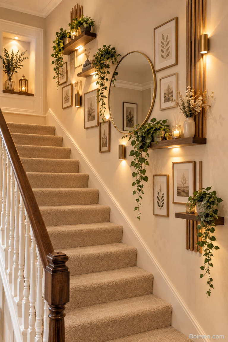 stairway wall decor