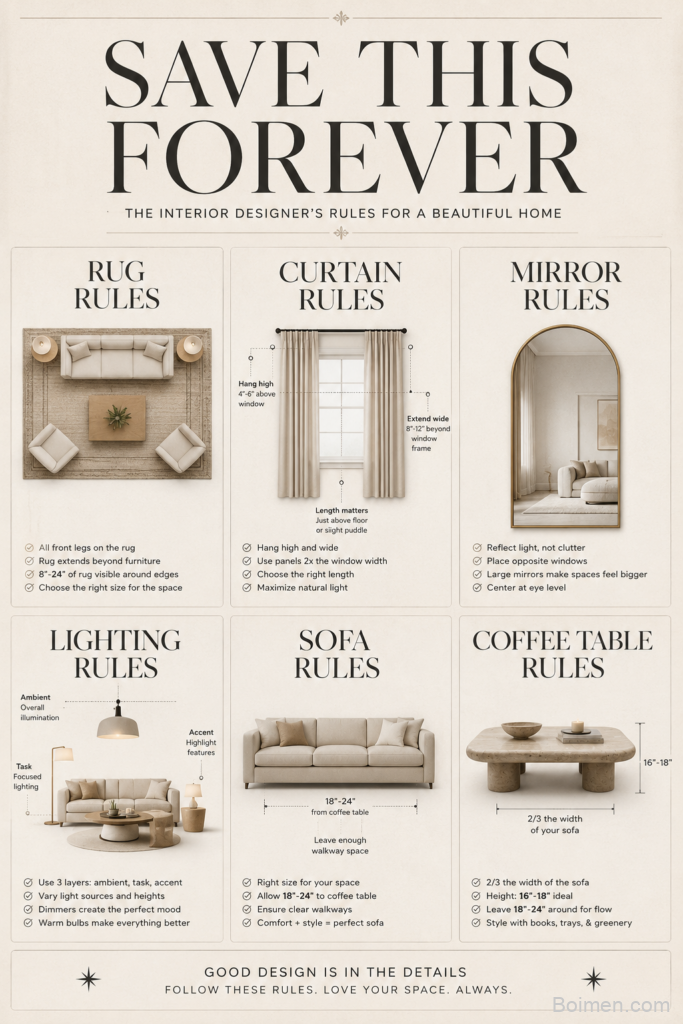 interior designer rules
