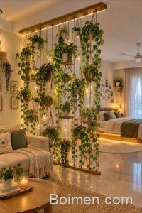 hanging plant room divider