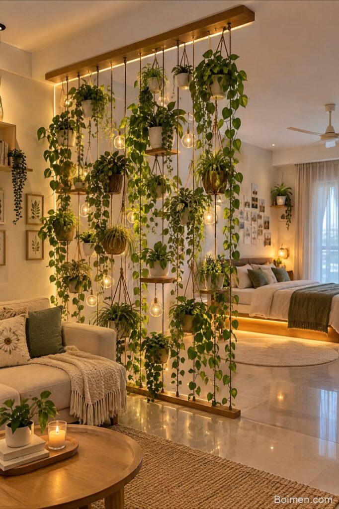 hanging plant room divider