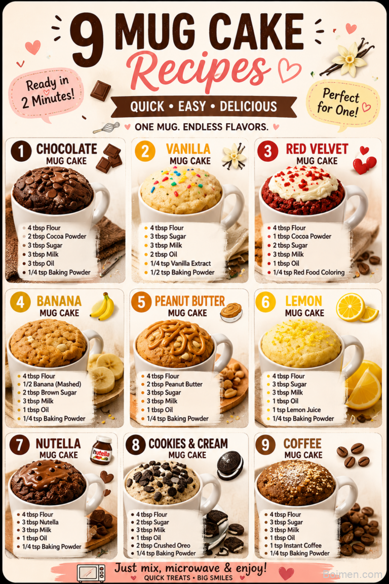 easy mug cake recipes