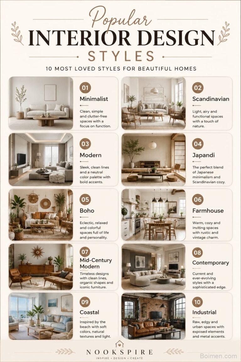 popular interior design styles