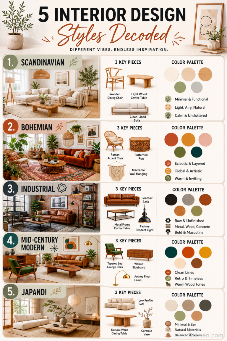 room style guide infographic