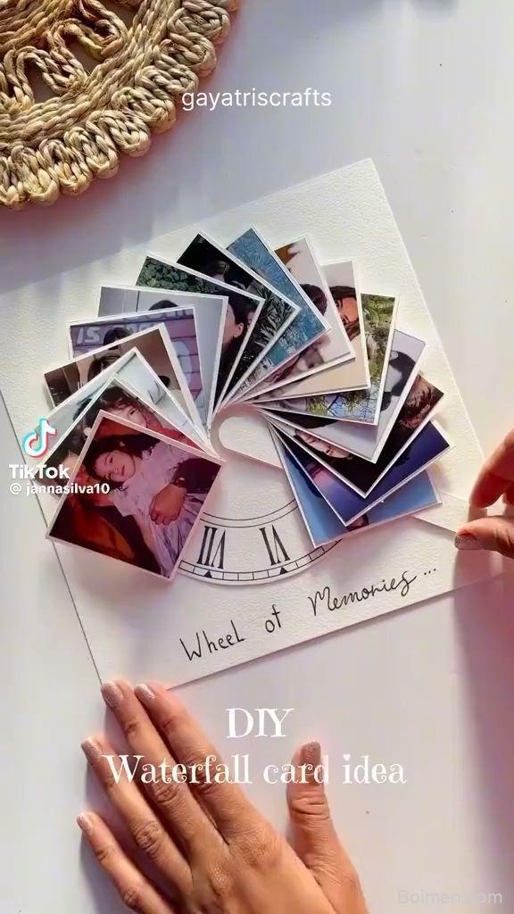 diy waterfall card