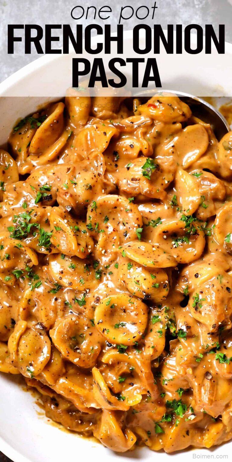 easy french onion pasta recipe