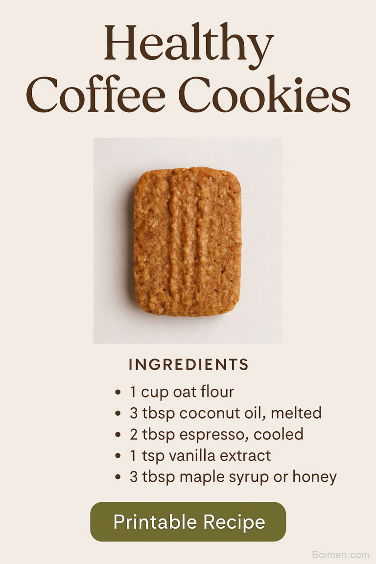 healthy coffee cookies no palm oil