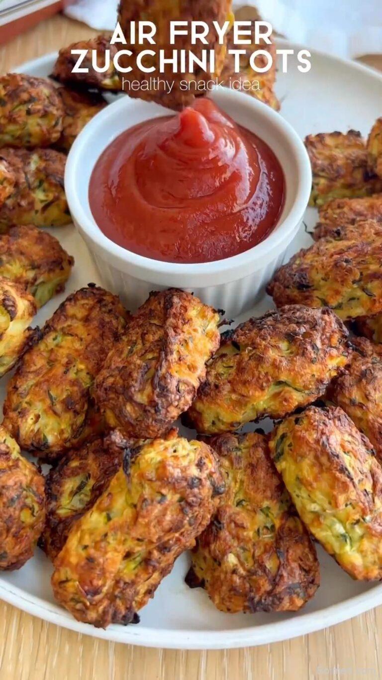 air fryer zucchini tots