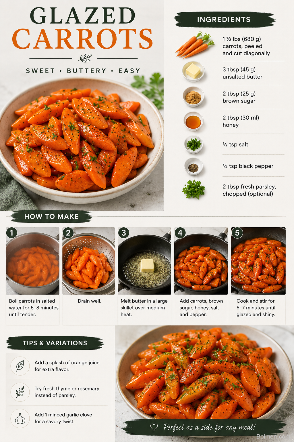 Honey Glazed Carrots Recipe 🥕✨