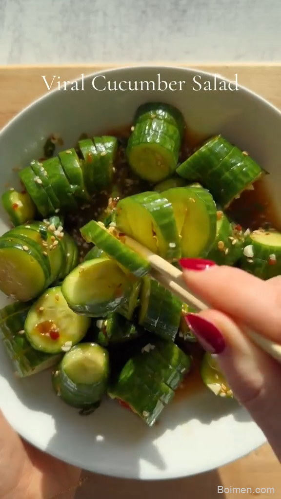 spicy asian cucumber salad recipe