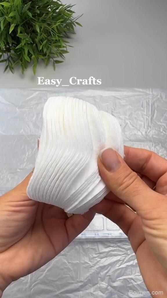 diy blue flower for dolls