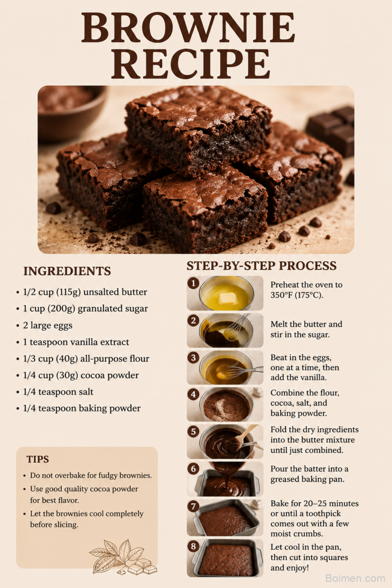 Chocolate Brownie Recipe - Fudgy 50-Minute Dessert